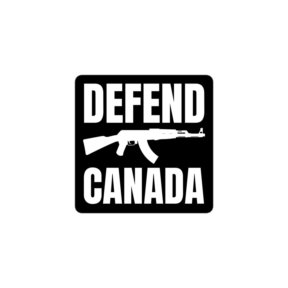 DEFEND CANADA | AK-47 Machine Gun sticker - Image 2