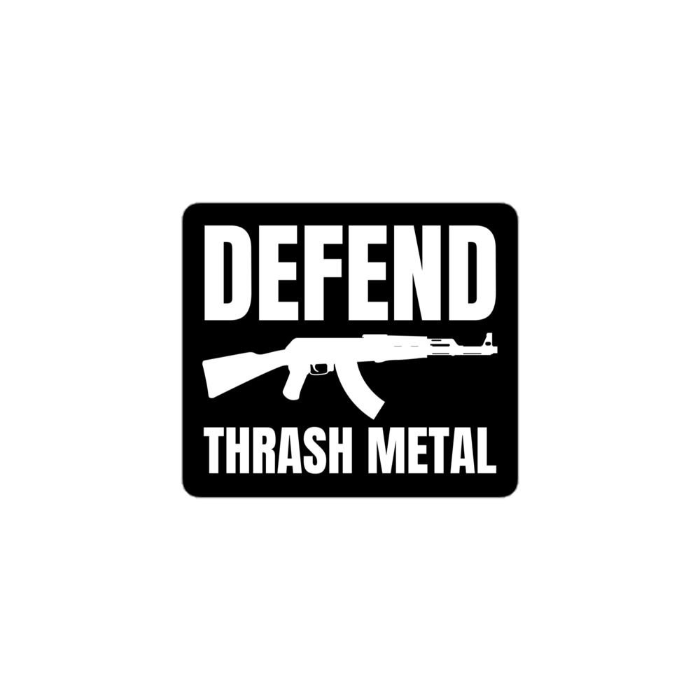 DEFEND THRASH METAL | AK-47 Machine Gun vinyl sticker - Image 2