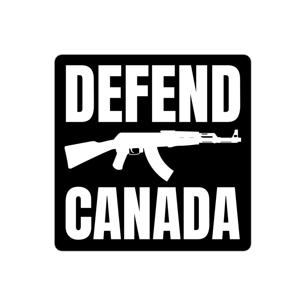DEFEND CANADA | AK-47 Machine Gun sticker - Image 3