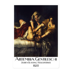 Judith Slaying Holofernes (Artemisia Gentileschi, Florence) Vinyl Sticker