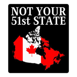 Canada Is Not Your 51st State β Canada Map Black Sticker