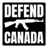 DEFEND CANADA | AK-47 Machine Gun sticker