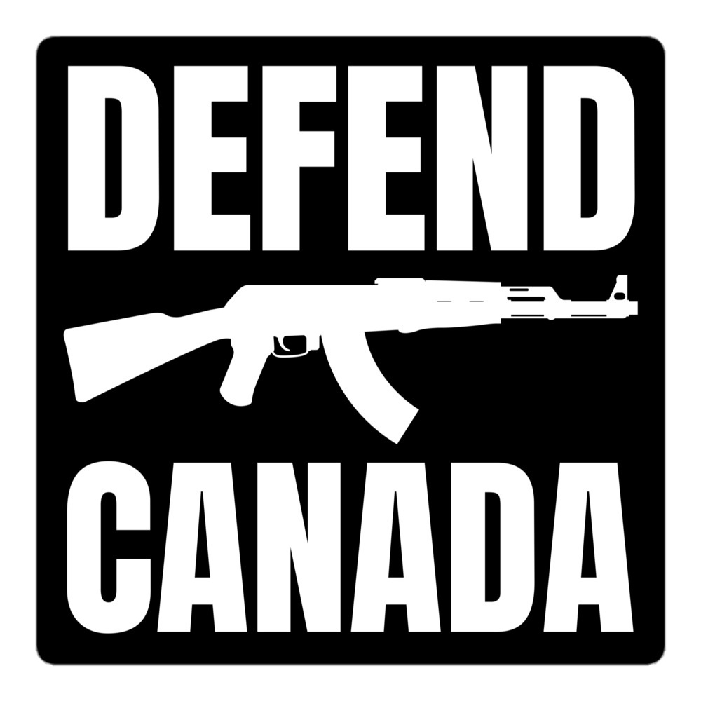 DEFEND CANADA | AK-47 Machine Gun sticker