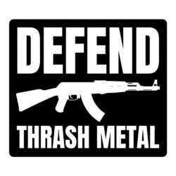 DEFEND THRASH METAL | AK-47 Machine Gun vinyl sticker