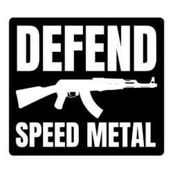 DEFEND SPEED METAL | AK-47 Machine Gun sticker