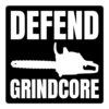 DEFEND GRINDCORE | Chainsaw Sticker
