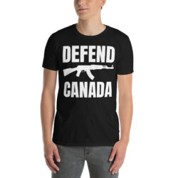 Alternative view of DEFEND CANADA | AK-47 Machine Gun T-Shirt