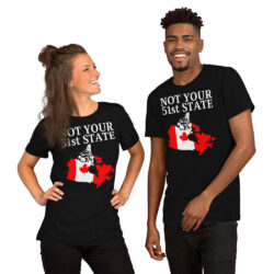 Alternative view of Canada Is Not Your 51st State β Canada Map Flag t-shirt