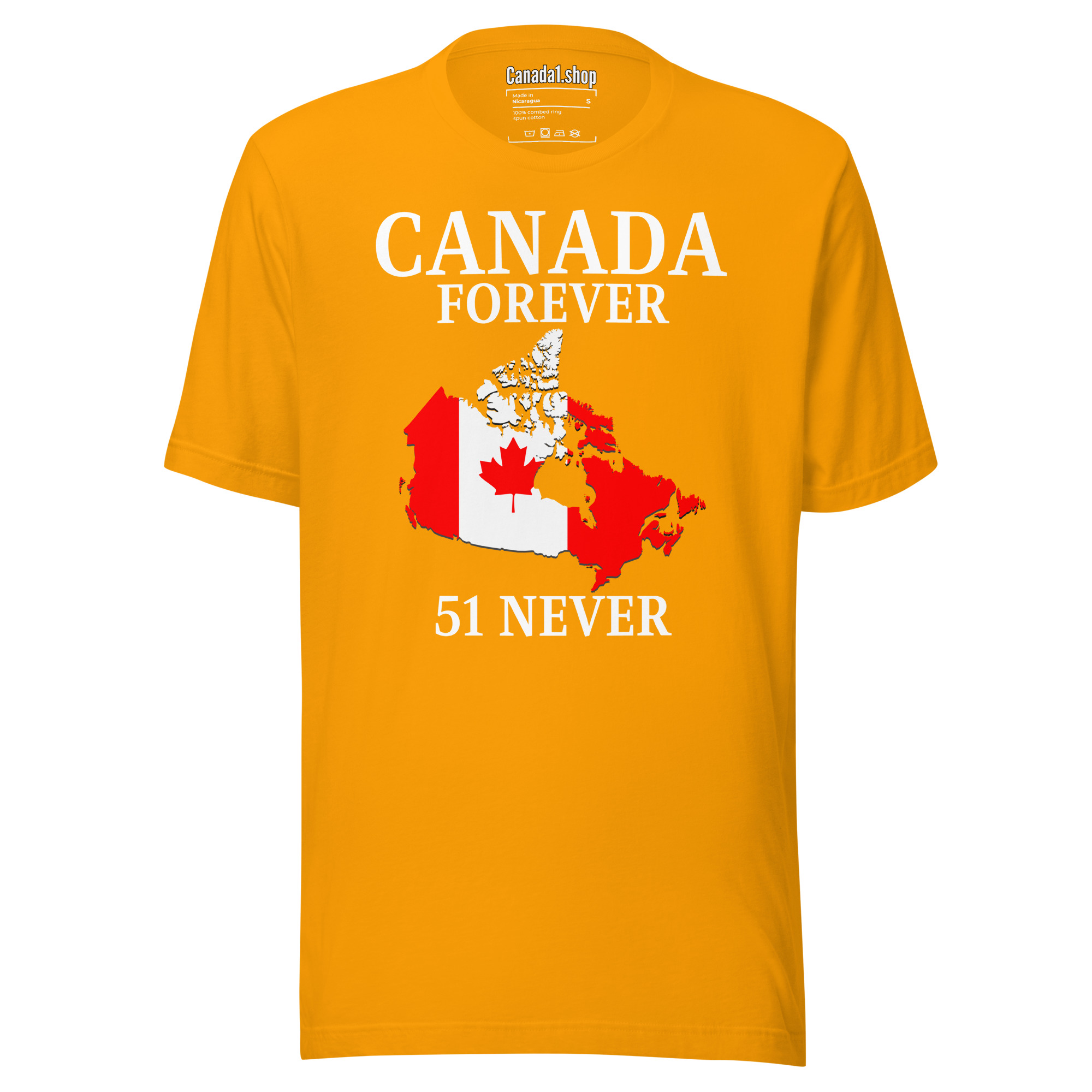 CANADA FOREVER, 51 NEVER - Canada Map Flag T-Shirt - Image 12