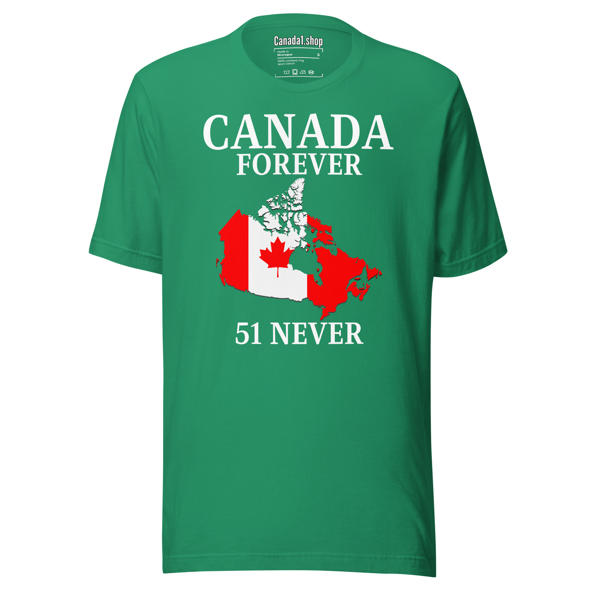 CANADA FOREVER, 51 NEVER - Canada Map Flag T-Shirt - Image 10