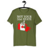 Canada Is Not Your 51st State – Canada Map Flag t-shirt