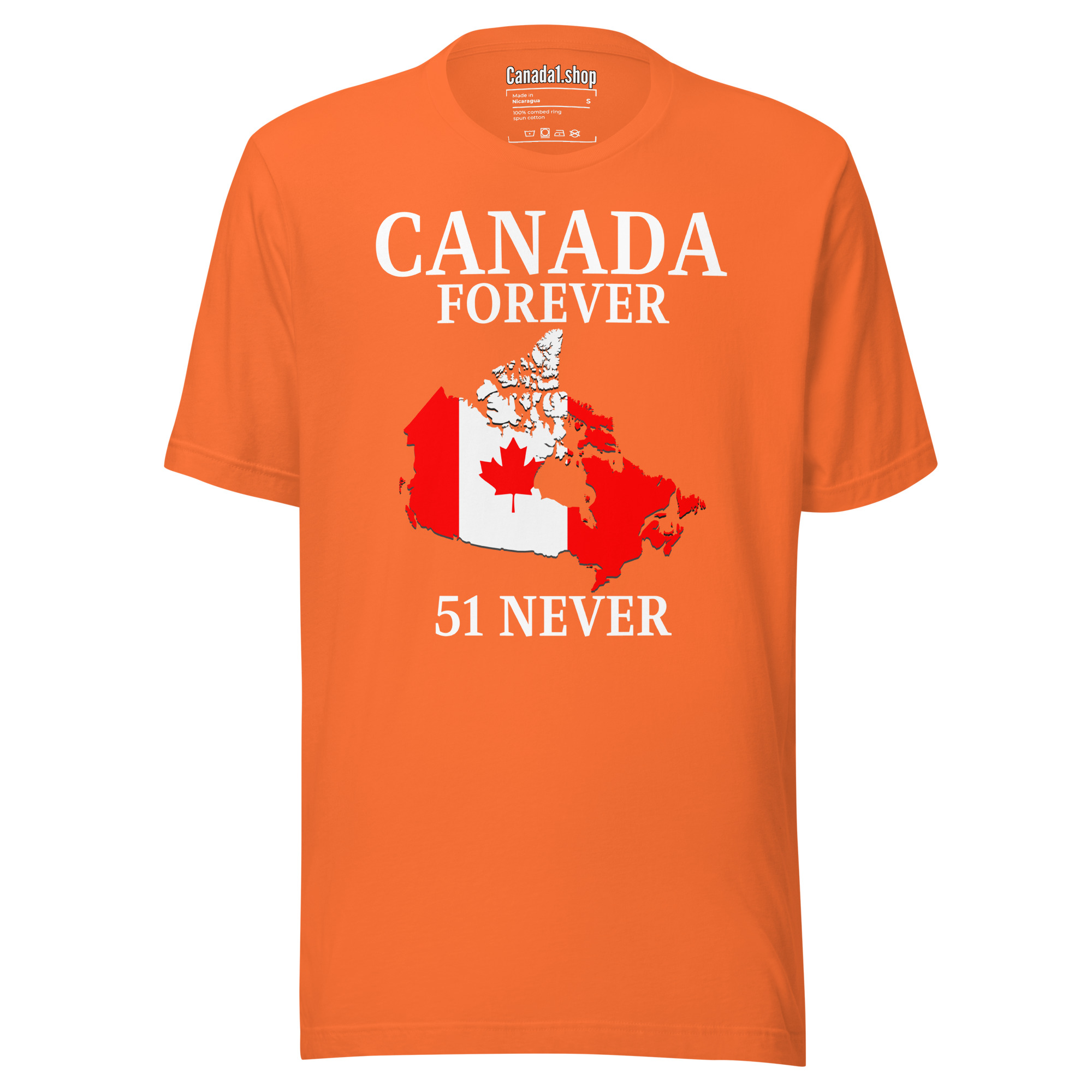 CANADA FOREVER, 51 NEVER - Canada Map Flag T-Shirt - Image 11