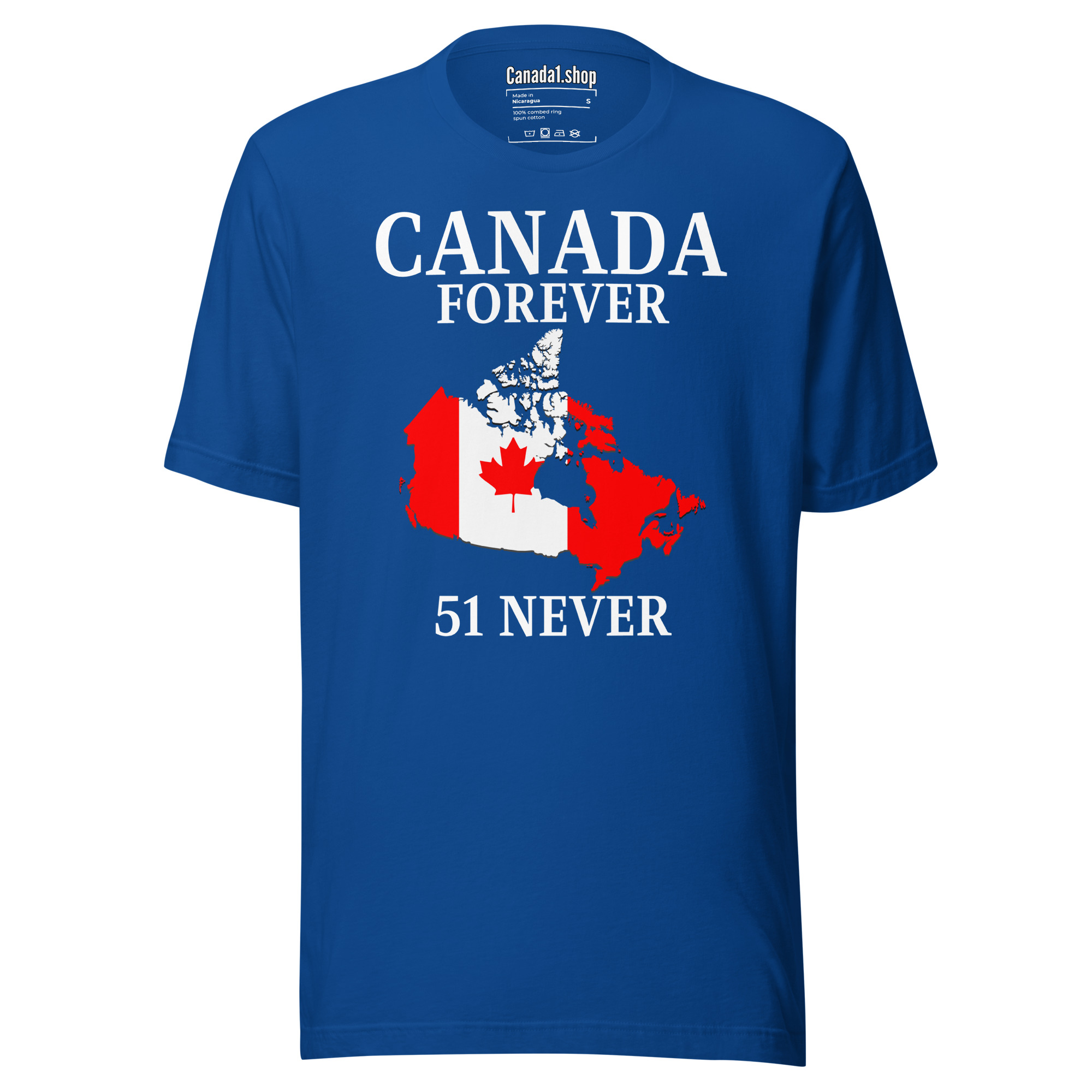 CANADA FOREVER, 51 NEVER - Canada Map Flag T-Shirt - Image 5