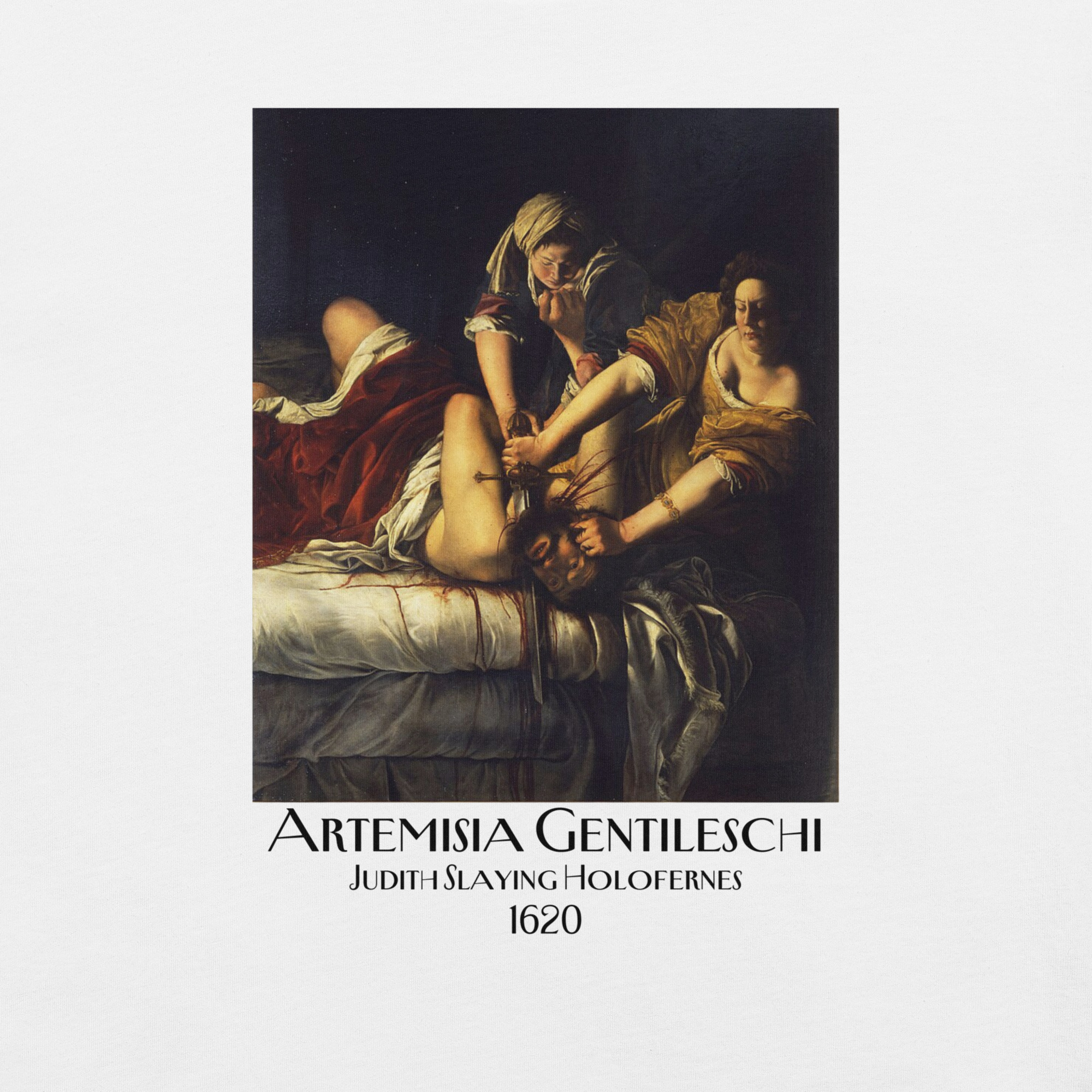 Judith Slaying Holofernes (Artemisia Gentileschi, Florence) T-Shirt - Image 2