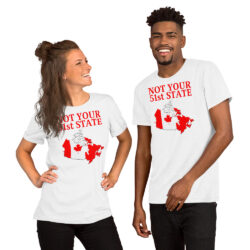 Alternative view of Canada Is Not Your 51st State β Canada Map Flag t-shirt