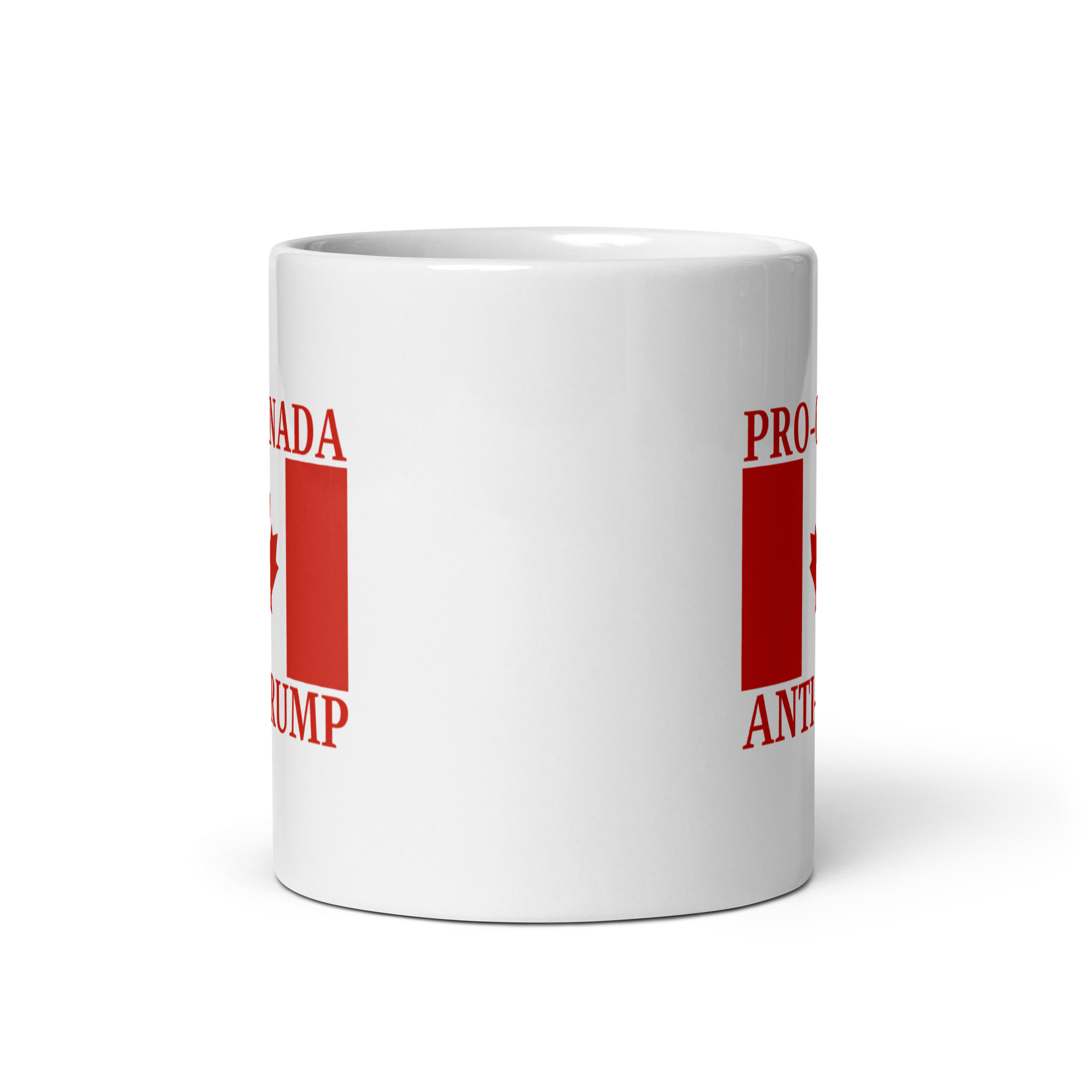 PRO-CANADA ANTI-TRUMP Canada Flag coffee mug - Image 4
