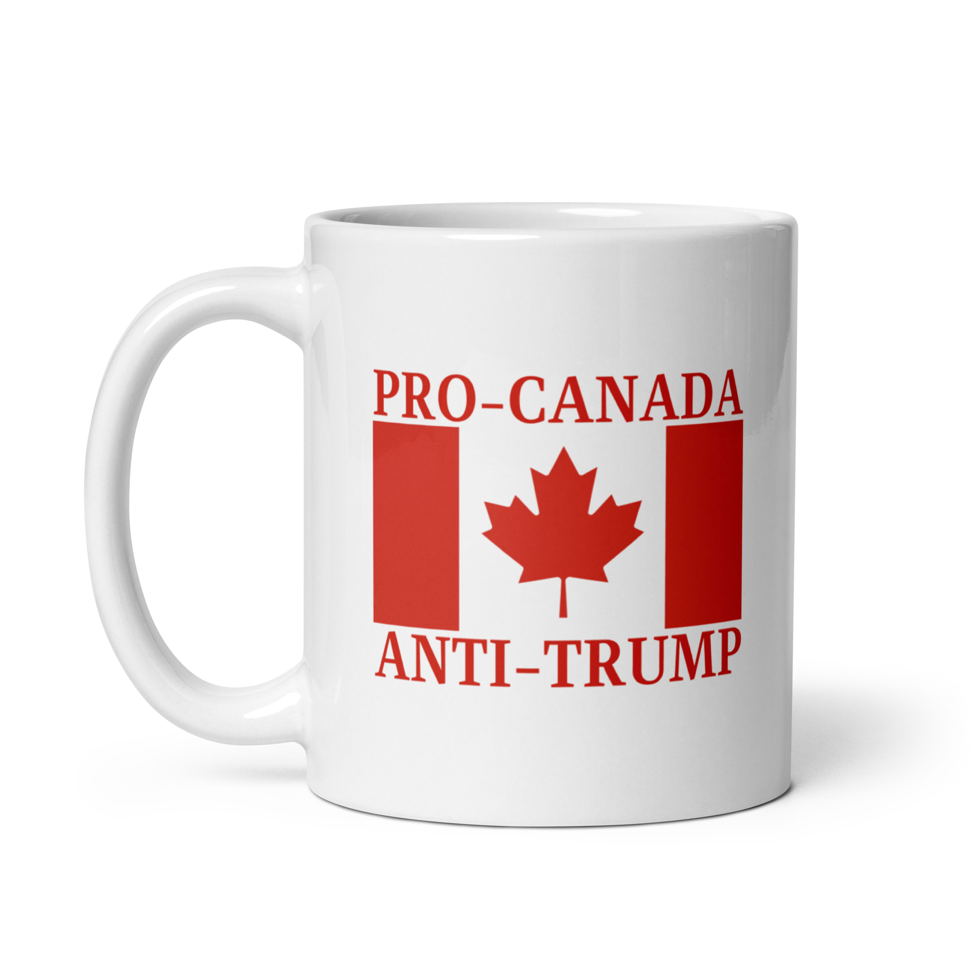 PRO-CANADA ANTI-TRUMP Canada Flag coffee mug - Image 3