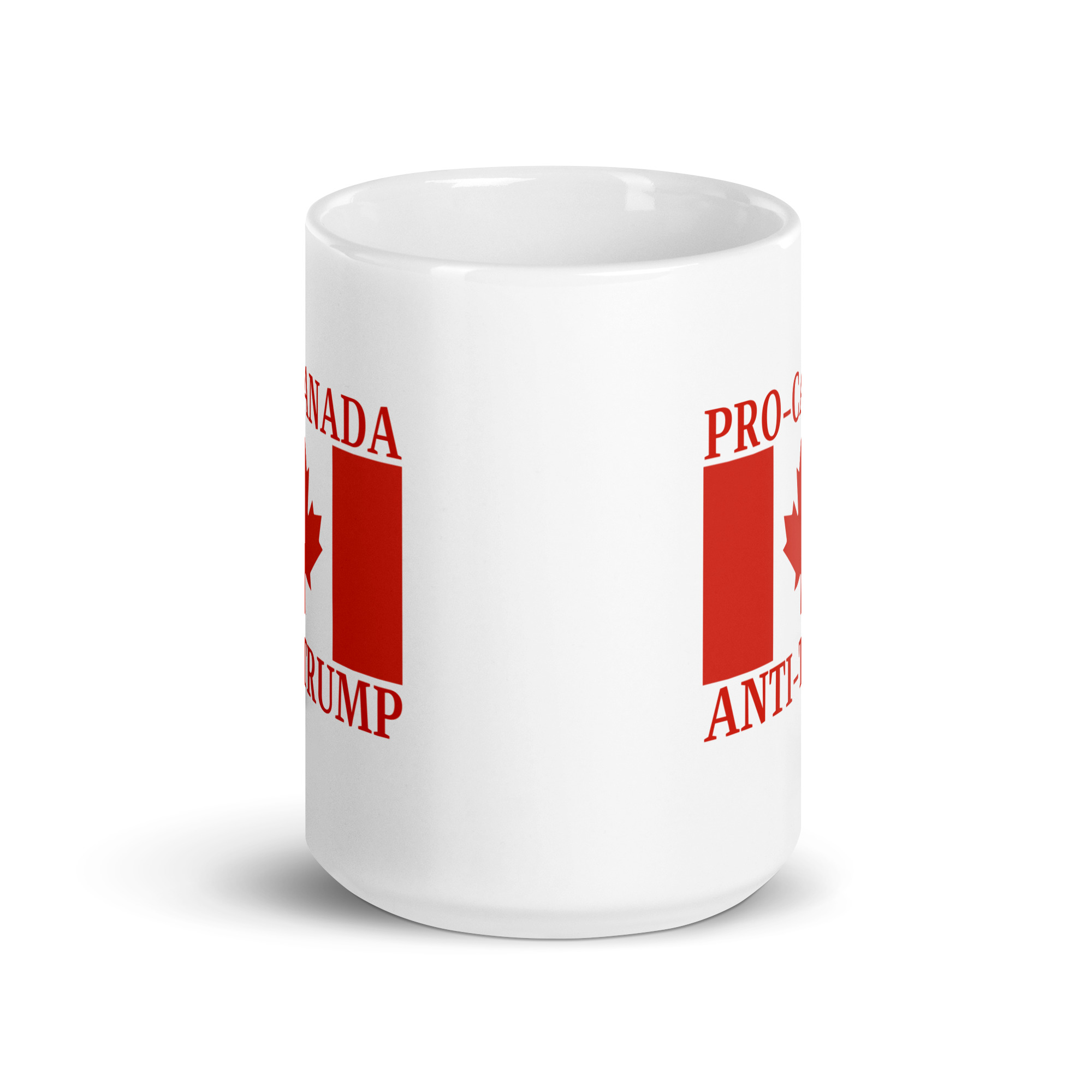 PRO-CANADA ANTI-TRUMP Canada Flag coffee mug - Image 7
