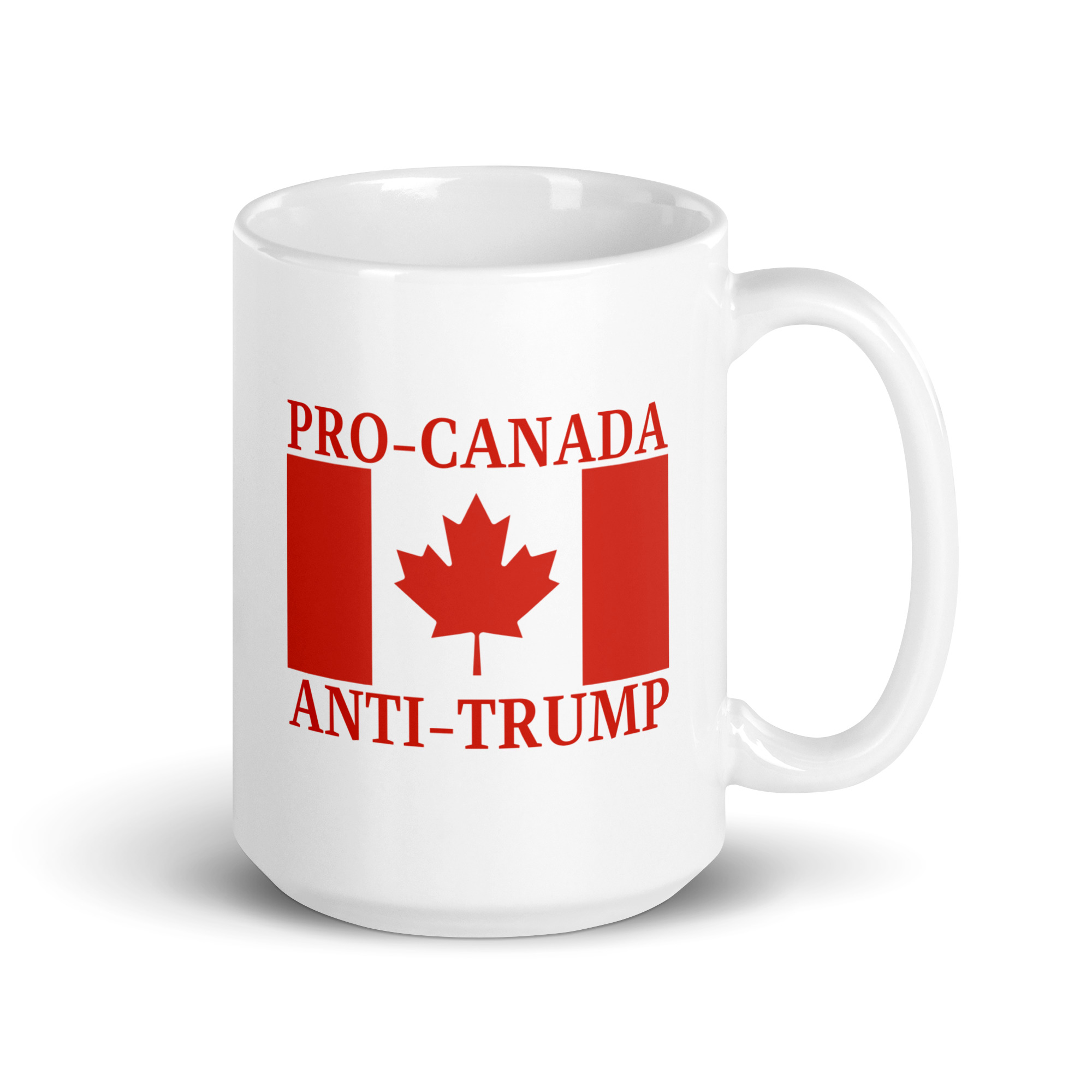 PRO-CANADA ANTI-TRUMP Canada Flag coffee mug - Image 5