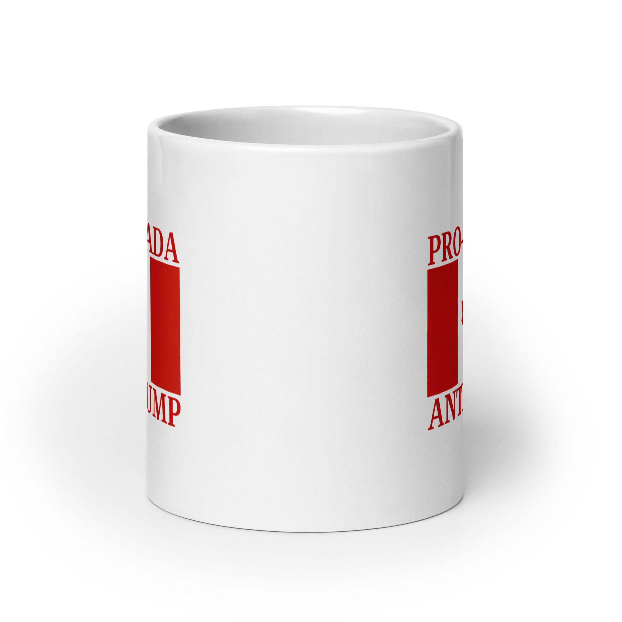 PRO-CANADA ANTI-TRUMP Canada Flag coffee mug - Image 9