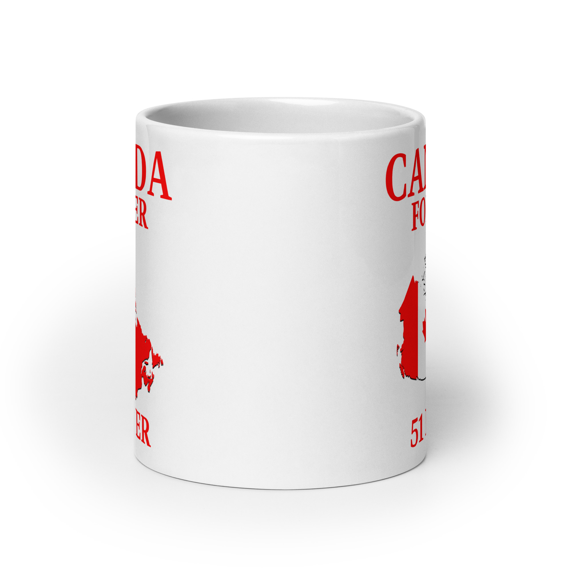 CANADA FOREVER, 51 NEVER – Canada Map Flag coffee mug - Image 9