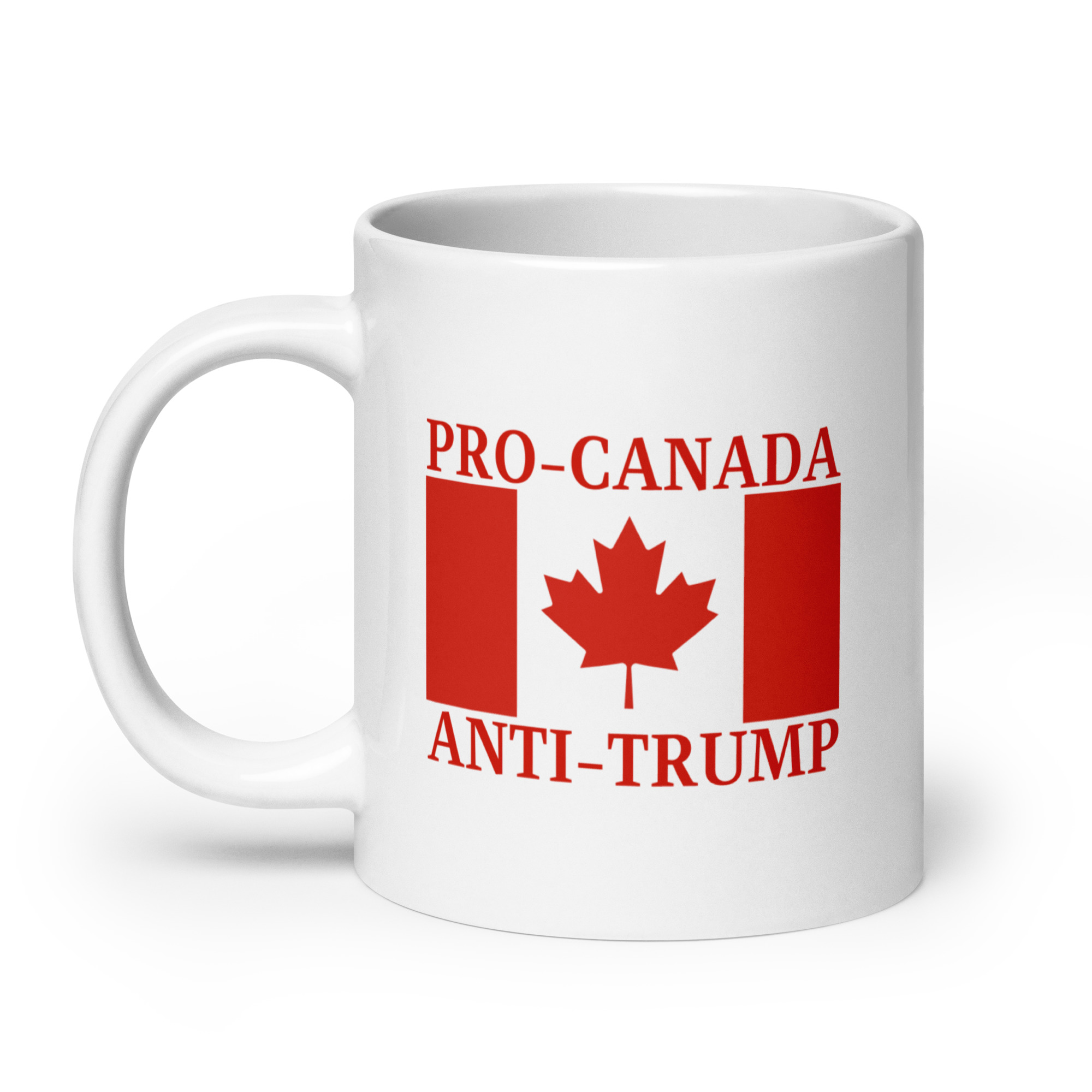PRO-CANADA ANTI-TRUMP Canada Flag coffee mug - Image 8