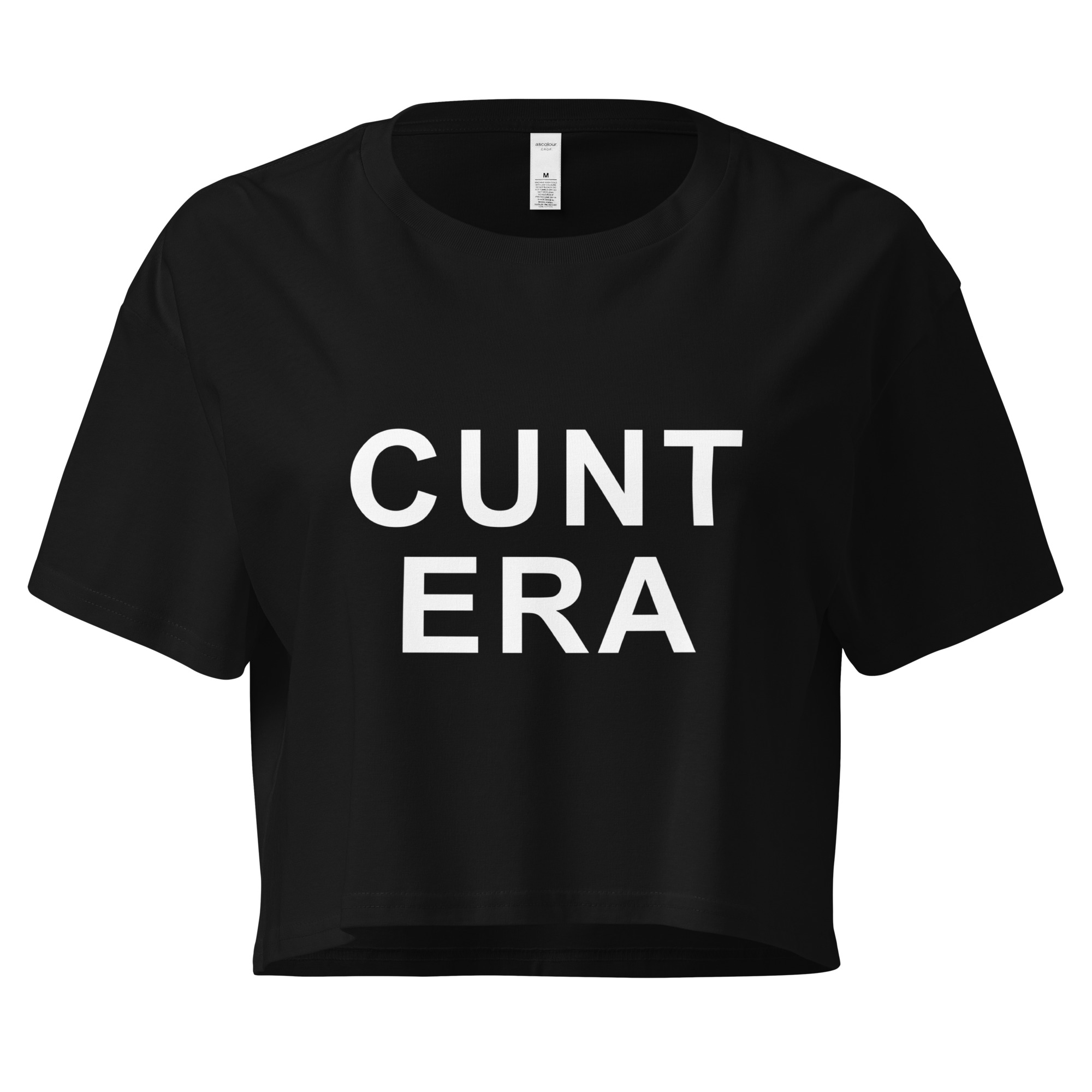 CUNT ERA Black Crop Top