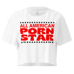 All American Porn Star Crop Top Tee