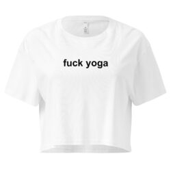 Fuck Yoga crop top – SATC Outfit