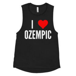 I love Ozempic Black Ladies’ Muscle Tank