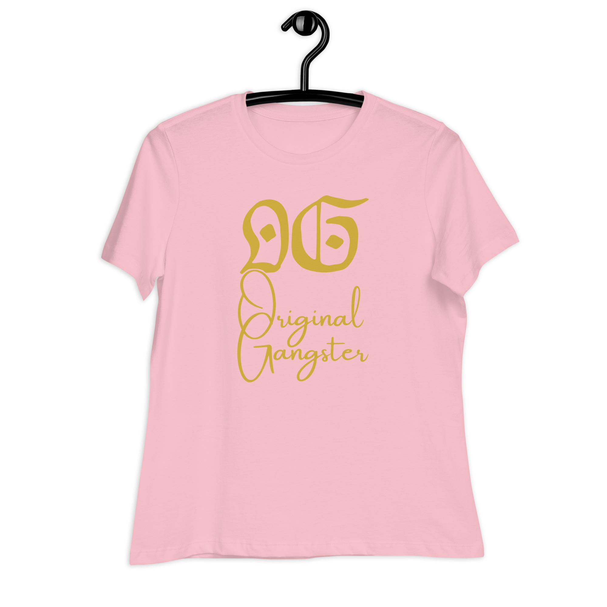 O.G. Original Gangster (Gold gothic & cursive font) Women's T-Shirt - Image 8