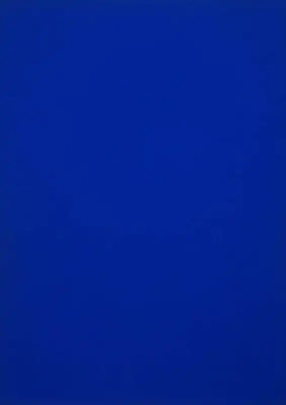 Blue Monochrome by Yves Klein,