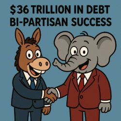 $36 Trillion in debt Bi-Partisan success