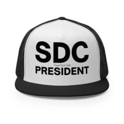 SDC Small Dick Club President, Gag Gift Flat Brim Trucker Cap