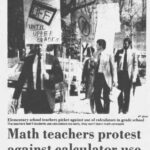 Math teachers protest against calculator use