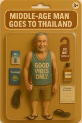Middle-Age Man Goes To Thailand action figure
