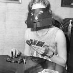 Poker face mask, 1932