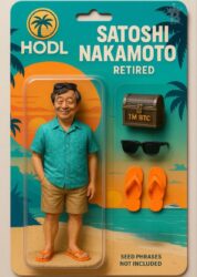 Satoshi Nakamoto action figure