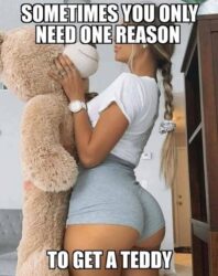 Sometimes you only need one reason to get a teddy