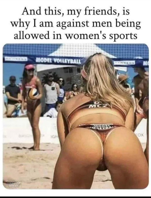 This is why I am against men being allowed in womens sports