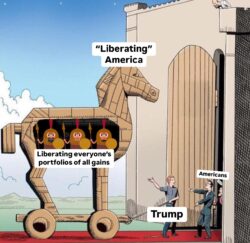 Trump liberating everyone's portfolios of all gains