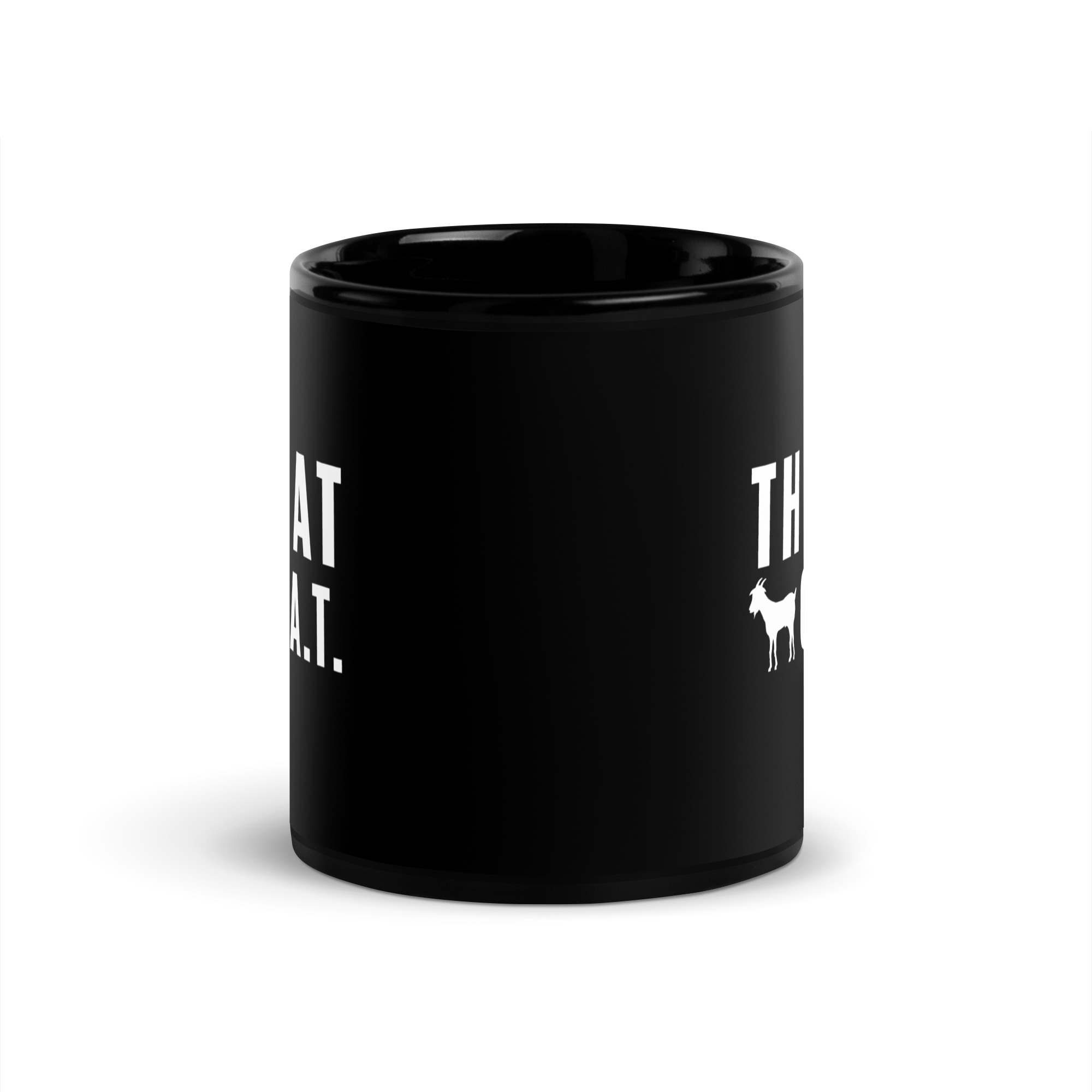 Throat GOAT Black Coffee Mug - Image 3