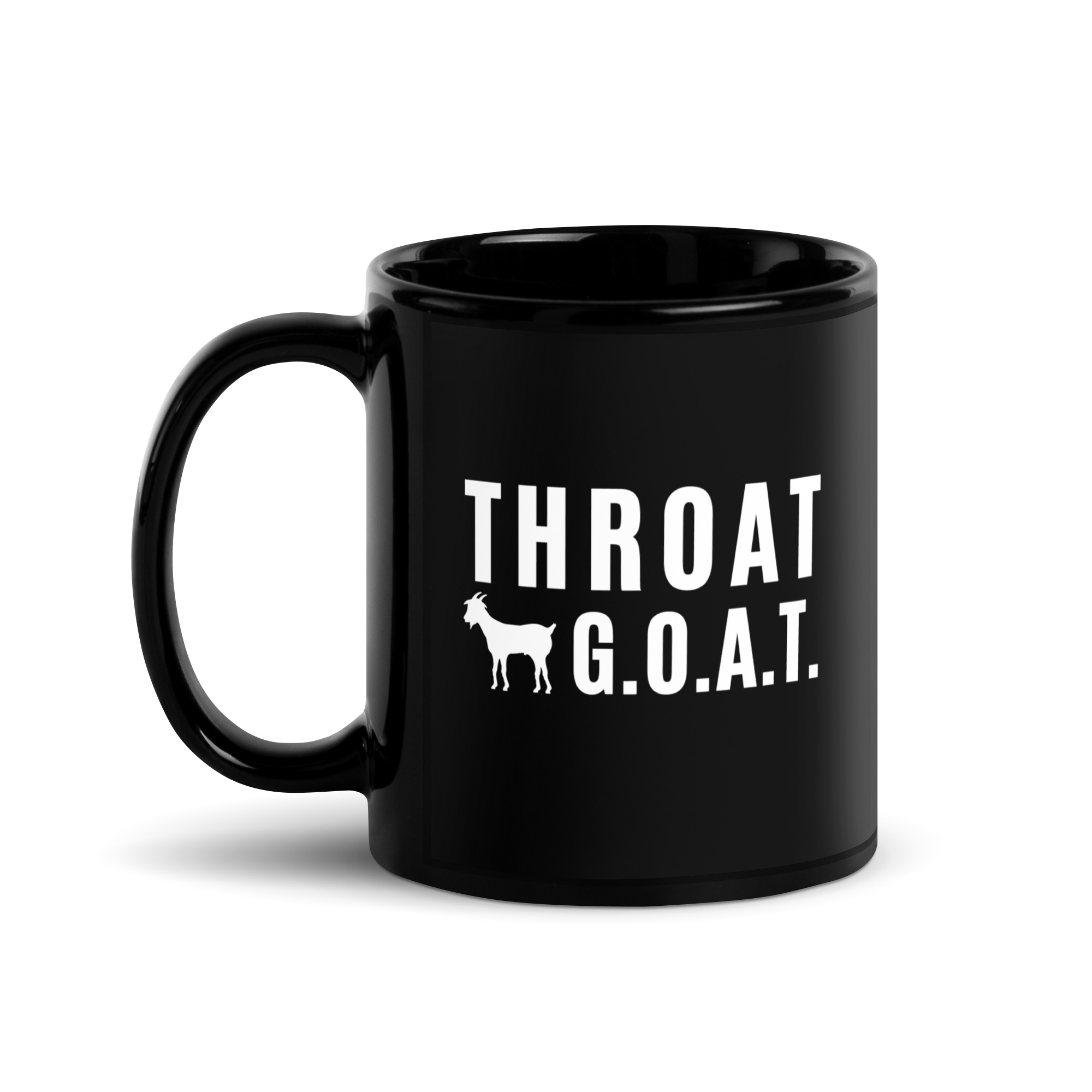 Throat GOAT Black Coffee Mug - Image 2