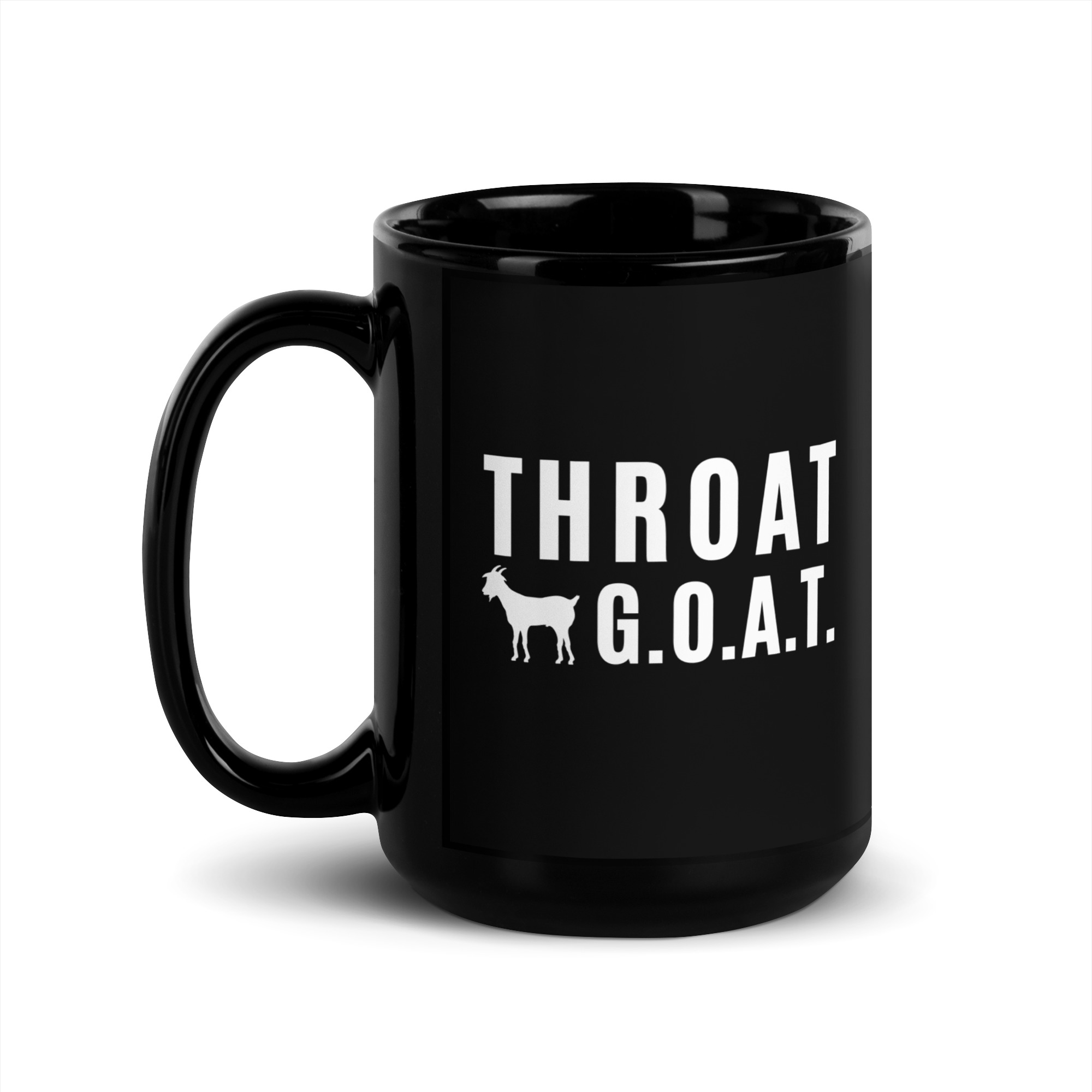 Throat GOAT Black Coffee Mug - Image 4