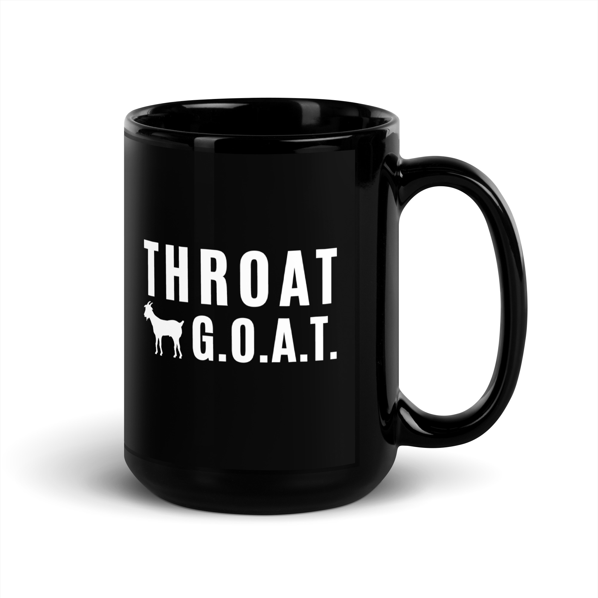 Throat GOAT Black Coffee Mug - Image 5