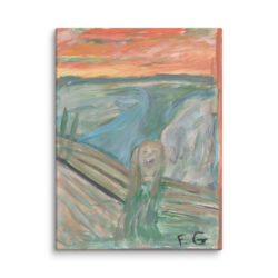 Francoise Gagnon (The Scream – Edvard Munch 1893) Canvas Print
