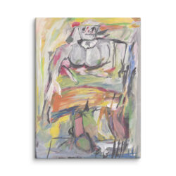 Francoise Gagnon (Woman I - Willem De Kooning) Canvas Print