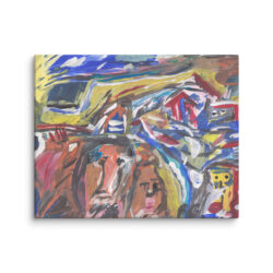 Francoise Gagnon (In The Beginning Was The Image - Asger Jorn) Canvas Print