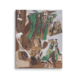 Francoise Gagnon (Woodmen - Georg Baselitz) Canvas Print