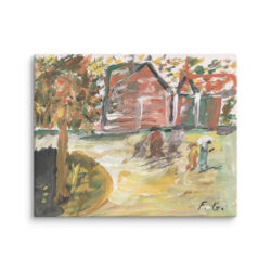 Francoise Gagnon (The Factory - Maurice Utrillo 1923) Canvas Print